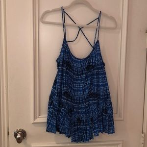 Blue Patterned Top